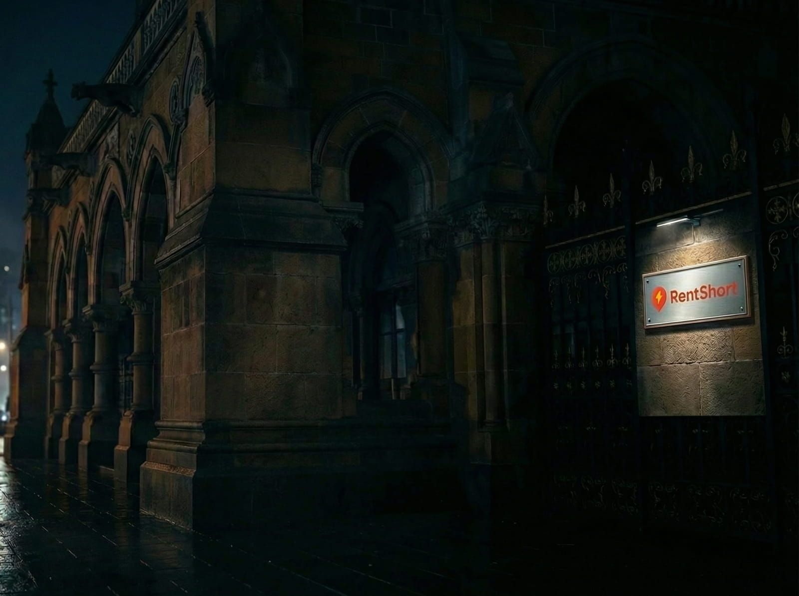 Large dinner in outdoor warehouse space